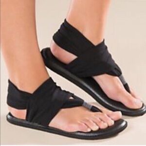 Sanuk Yoga Cloth Sling Sandals Size 7